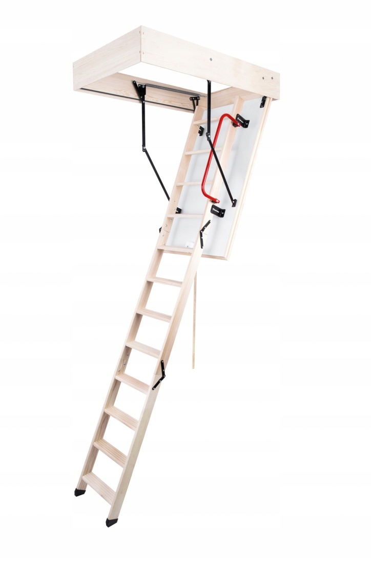 Schody Oman extra do podkrovia h280 110x70 teplé podkrovné výstupné dvere poklop
