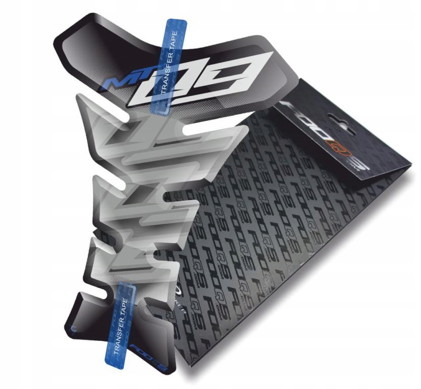 Tank-pad od společnosti Fooqs pro Yamaha MT09 Mt 09 MT-09 Stříbrný