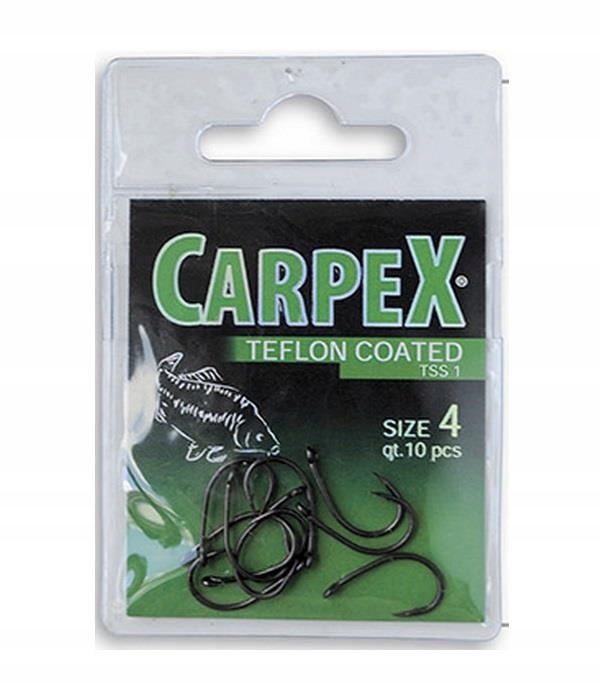 Haczyki z zadziorem Carpex Teflon Strong 10 szt.
