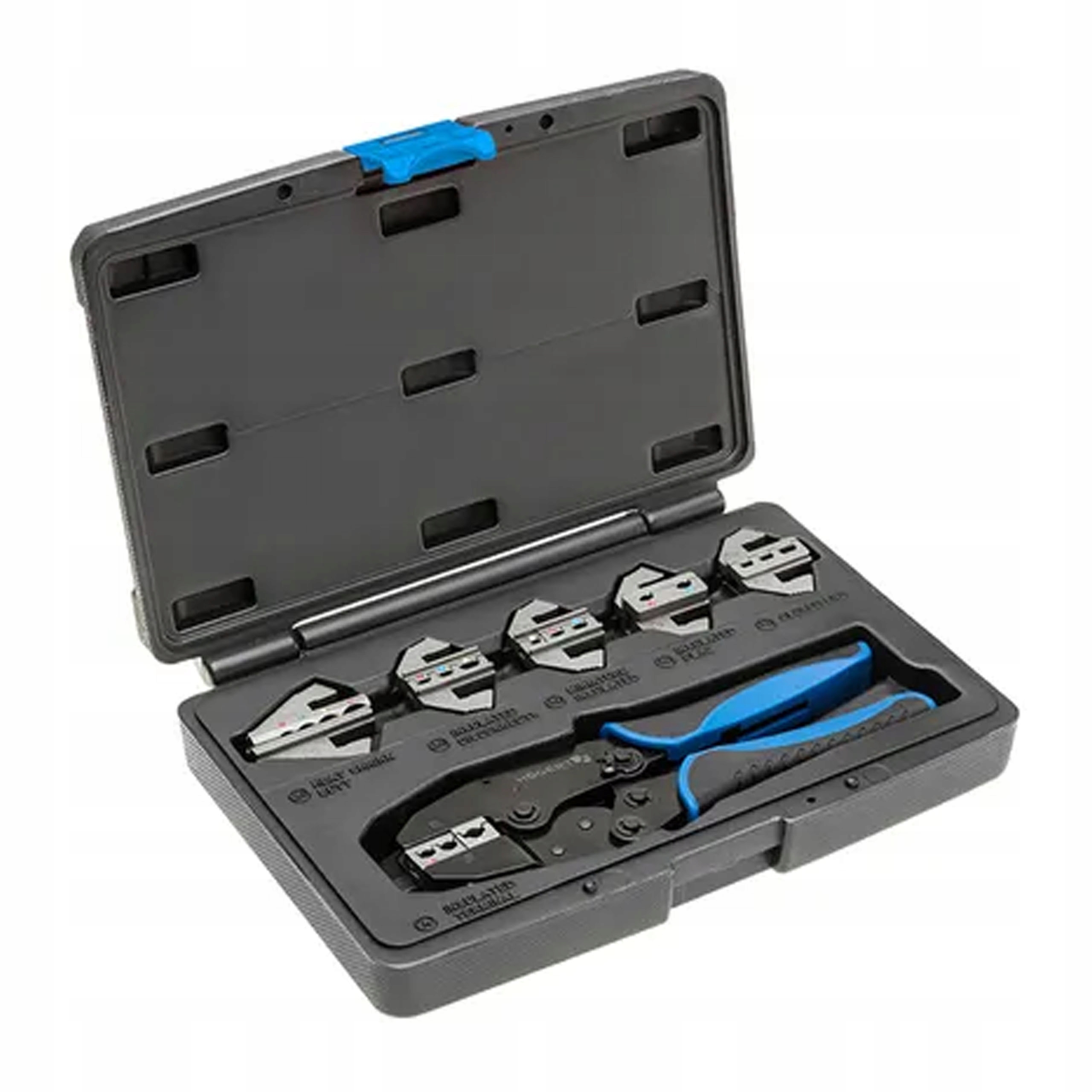 Hogert Kleště Na Krimpování S Vyměnitelnými Čelistmi 6 Ks HT1P176