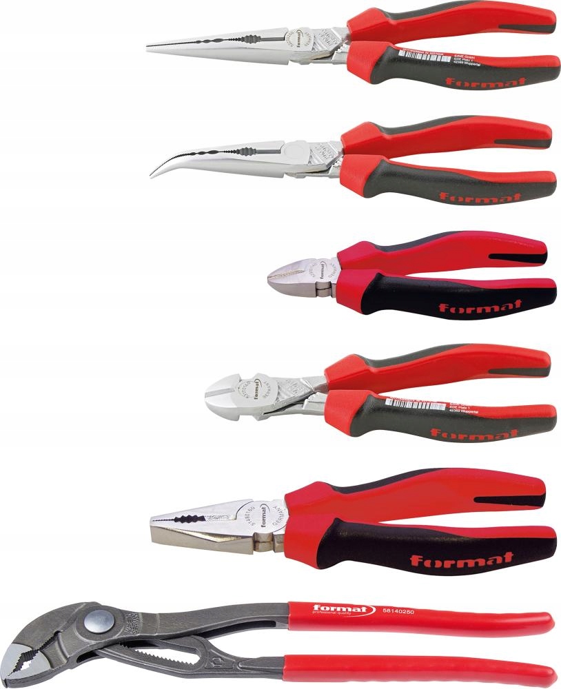 Sada kleští chromo. 2-komponentní 6-dílná