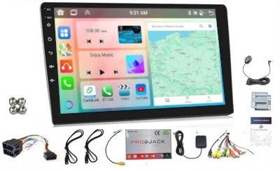 Gps Autorádio 9 Palcov 2 Din Android Carplay Wifi Bluetooth Usb 4 Gb 64 Gb