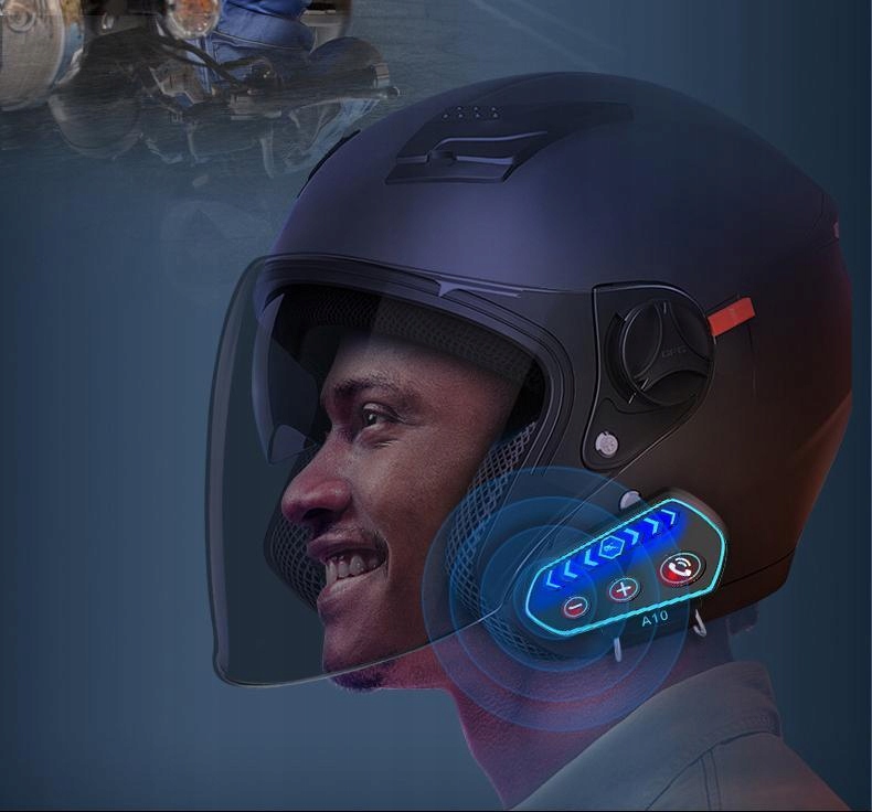 ZESTAW SŁUCHAWKOWY DO KASKU MOTOCYKLOWEGO 2600mAh Marka bez marki