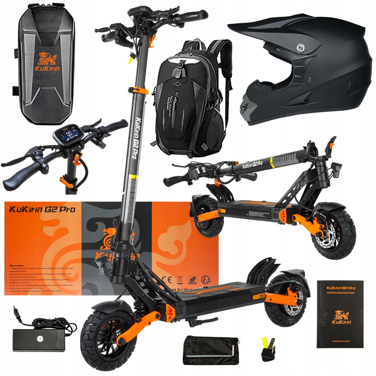 Pojazd Elektryczny KuKirin G2 Pro Abe 500w 48V 15.6AH 65KM 25KM/h +Dárek