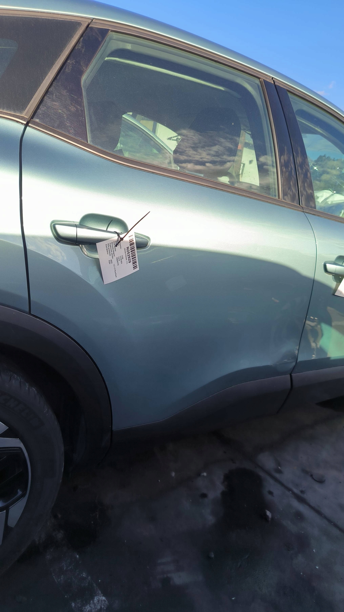 Tür rechts heck EQN CITROEN C4 III