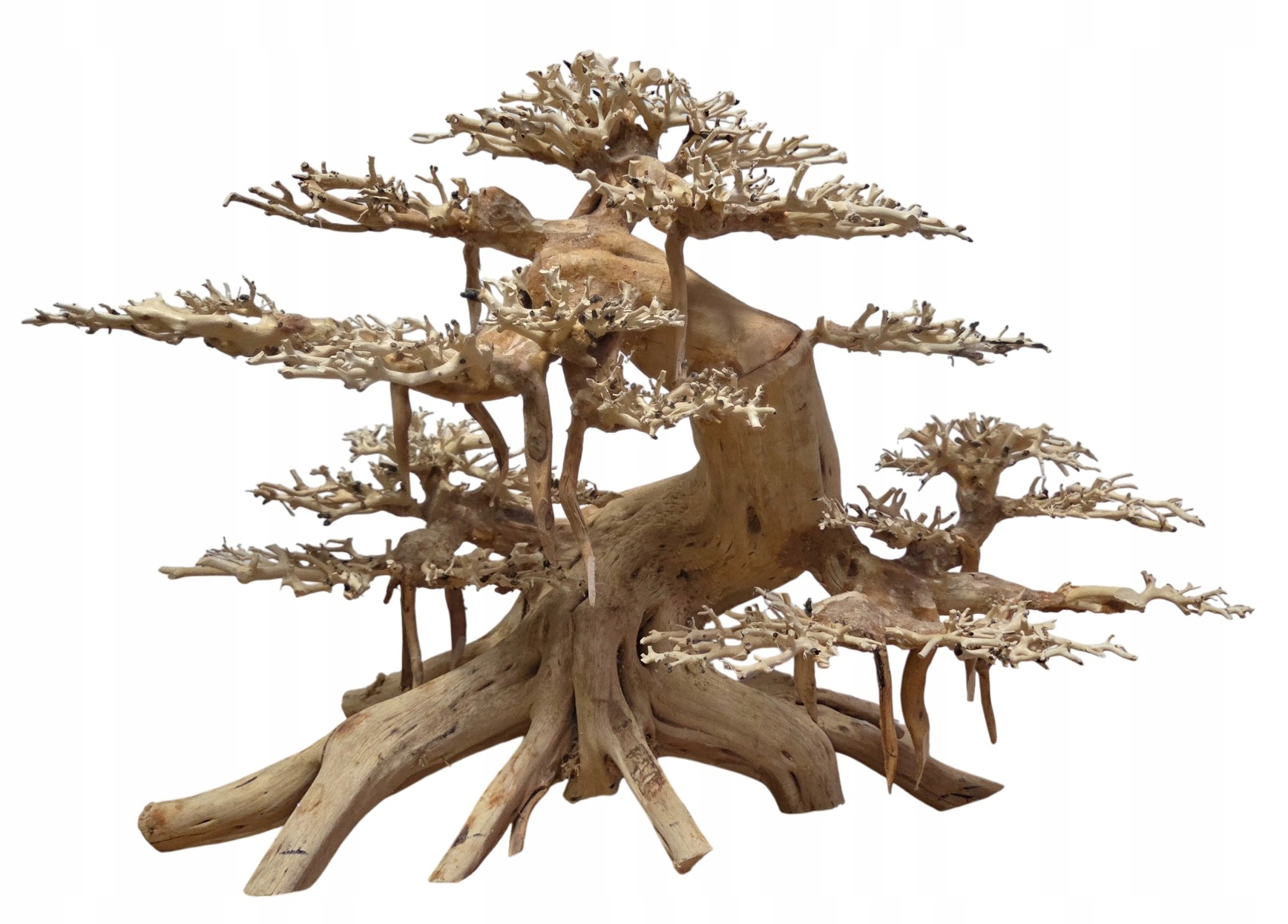Levně Velký Stromek Bonsai Do Akvária dekorace driftwood Handmade 72x38x50 cm XL