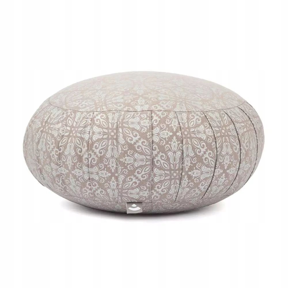Polštář pro meditační jógu Maharaja 38x20 cm Bodhi stříbrný