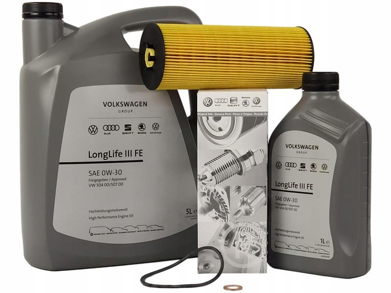 OE VAG FILTR+OLEJ 0W30 6L SKODA SUPERB I 2.5 TDI Pojemność opakowania 1 l