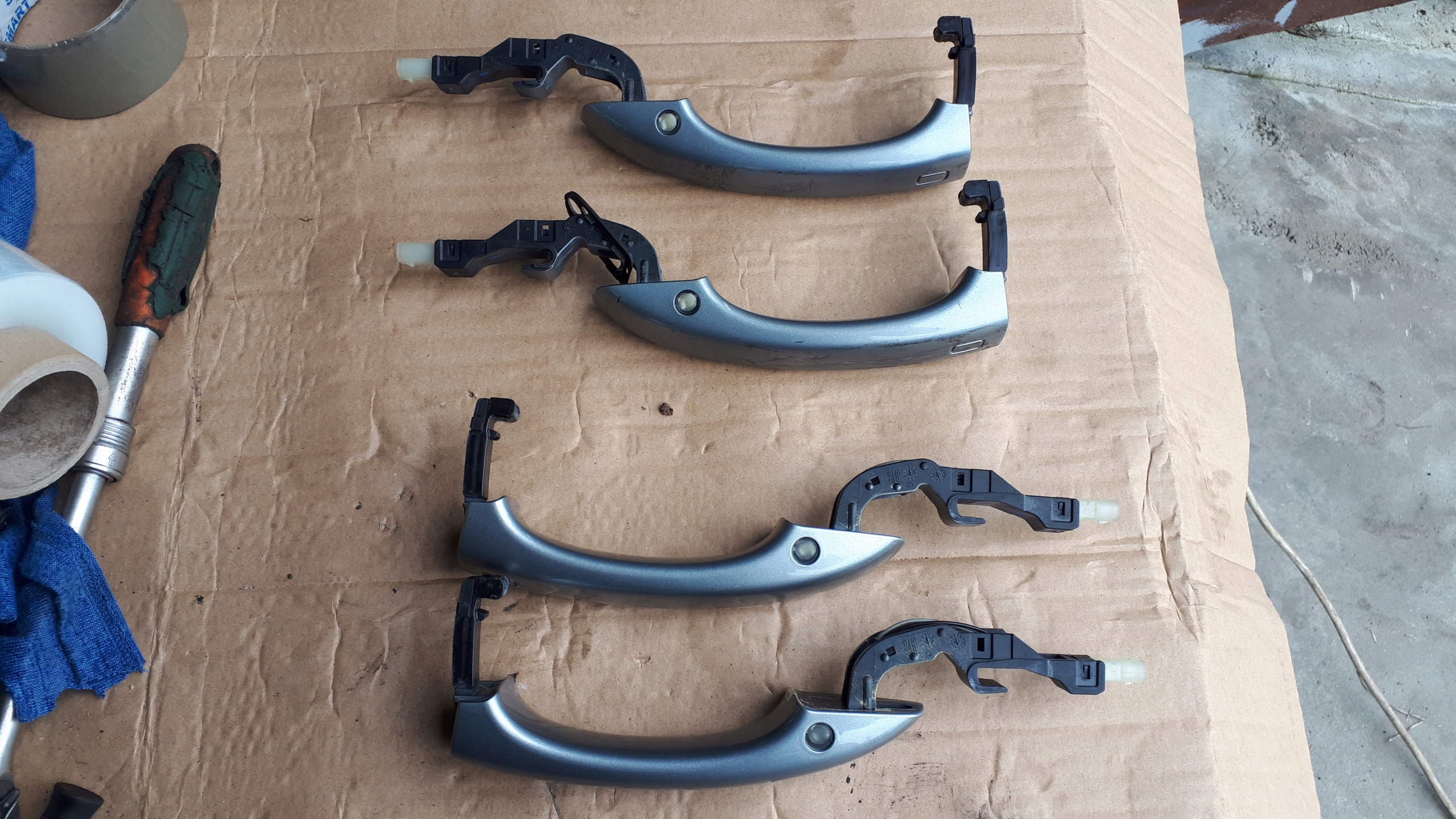 A6 C7 A7 РУЧКИ ДВЕРИ ПЕРЕД ЗАД. LED ЛЕВА ПРАВАx