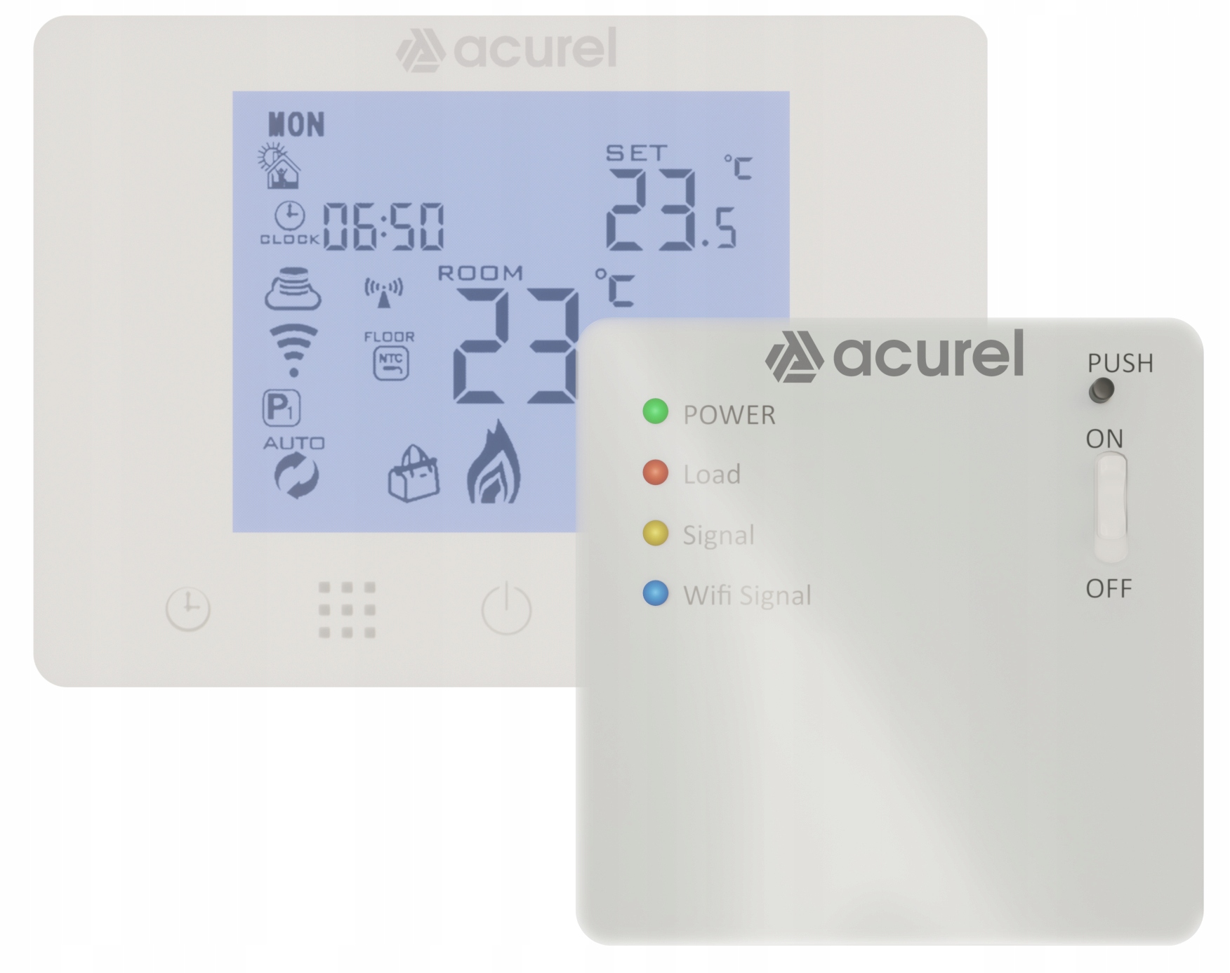 TERMOSTAT BEZPRZEWODOWY REGULATOR POKOJOWY WIFI Typ pieca inny