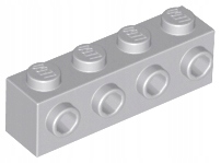 

Lego 30414 klocek wypustki 1x4 j. szary 10 szt N