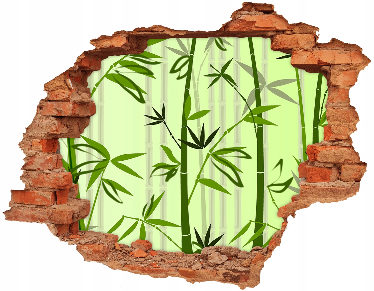 

Naklejka dziura ścienna fototapeta 148x115 Bambus