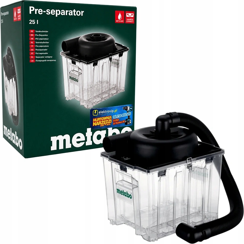 Metabo Separator pyłu do odkurzaczy Isp Isc iPULSE Metabo 25L Asa 630226000