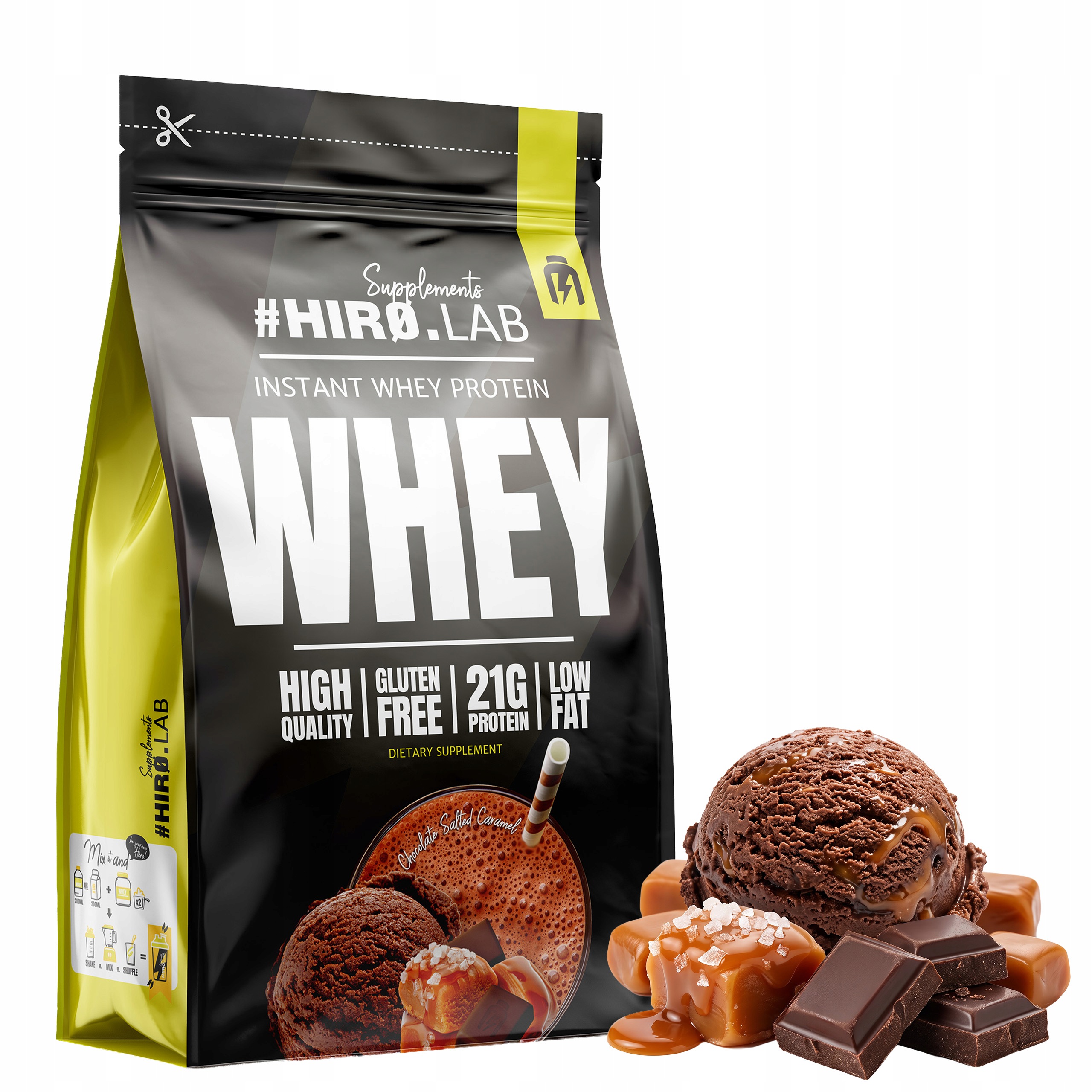 Protein Wpc Instant Whey Protein 700+ 50g Čokoláda Karamel HiroLab
