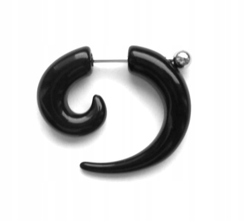 

Fake plug czarny oszukany rozpychacz spirala 4mm