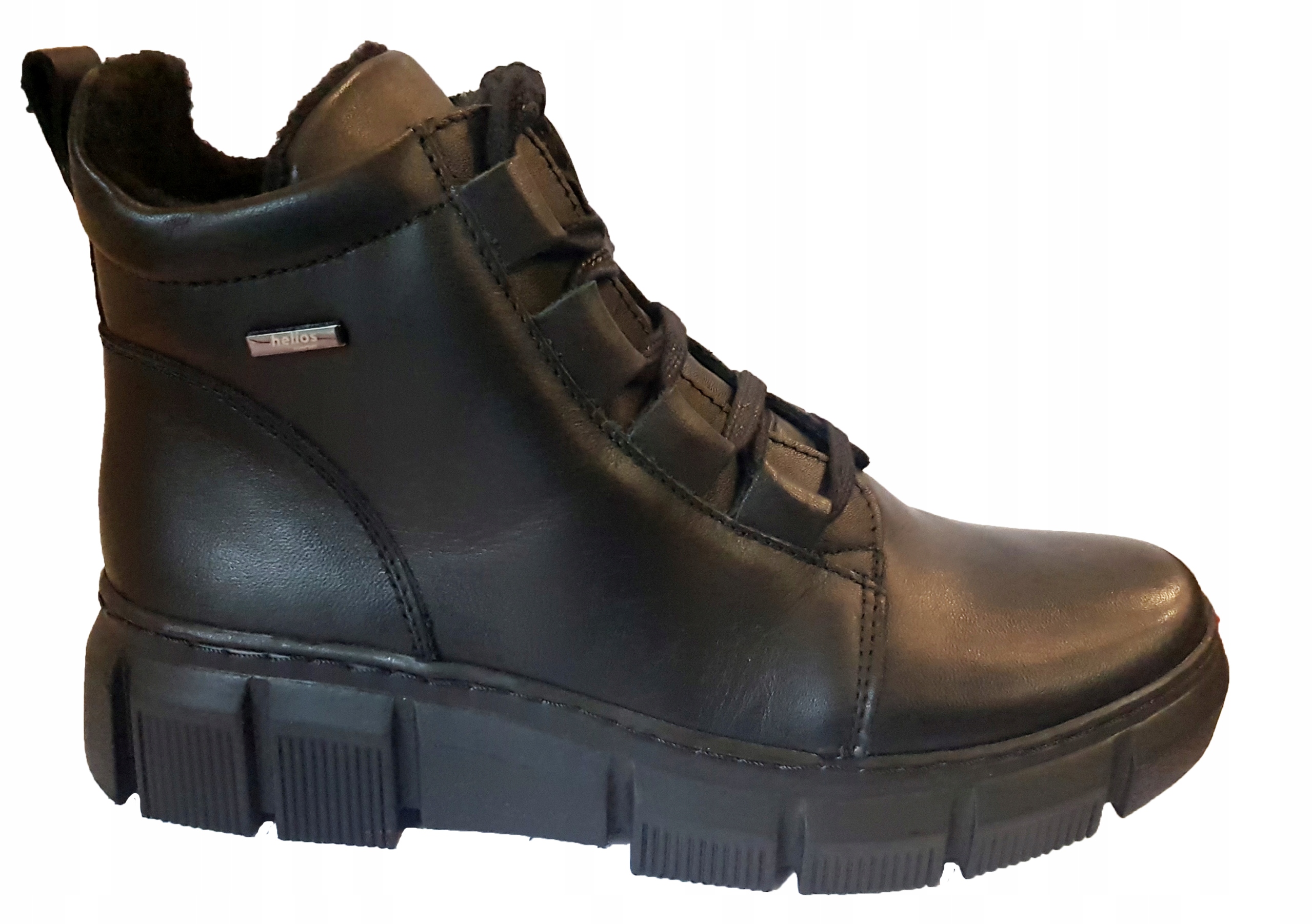 Helios Komfort 523 Kožené Boty Černé Tuhost G vel. 36