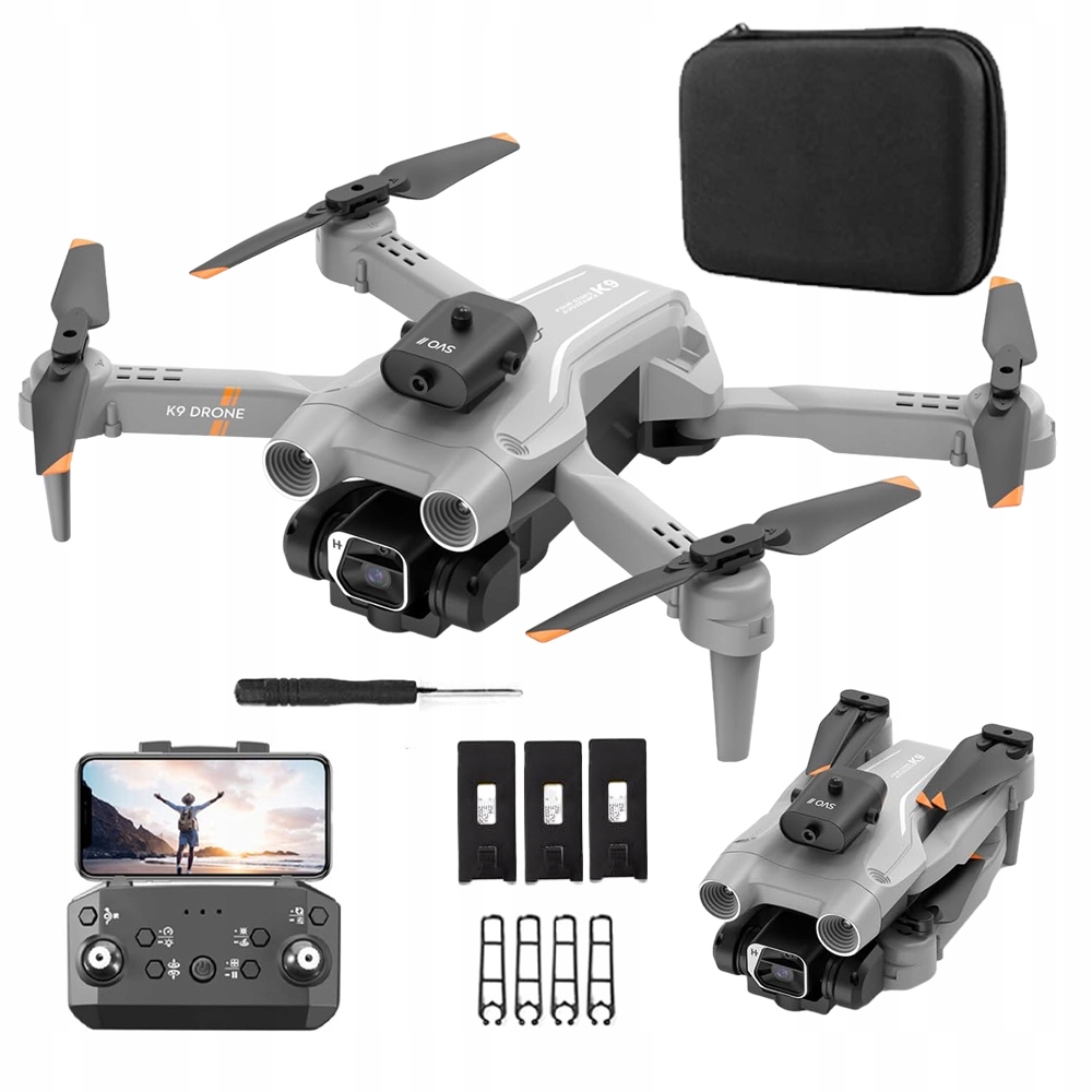 Rc Dron S Kamerou 4K 3 Baterie Funkce Vyhýbání Se Překážkám Až Do 100 Metrů