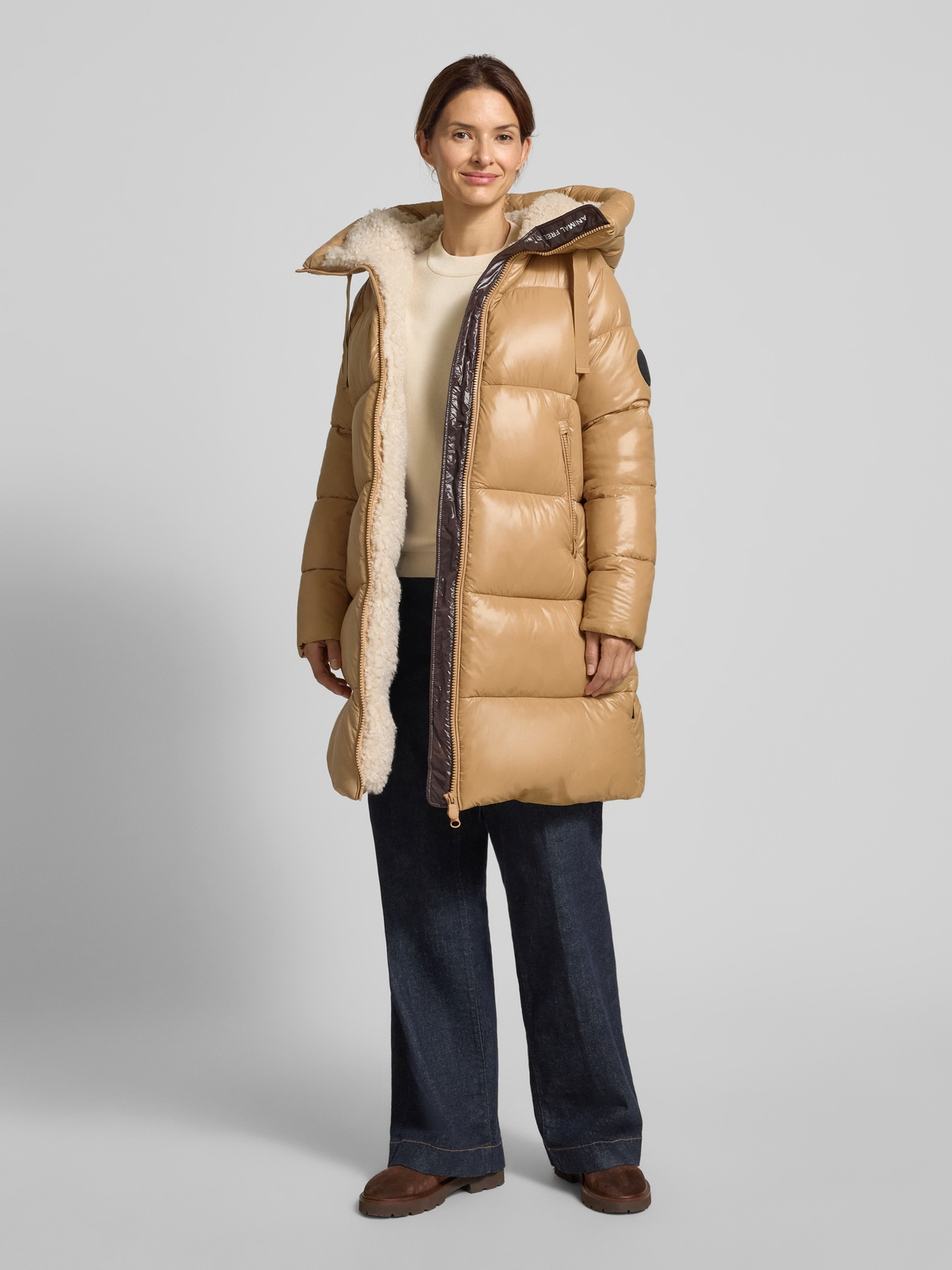 Dámský zimní kabát Save The Duck Bella Beige M/L