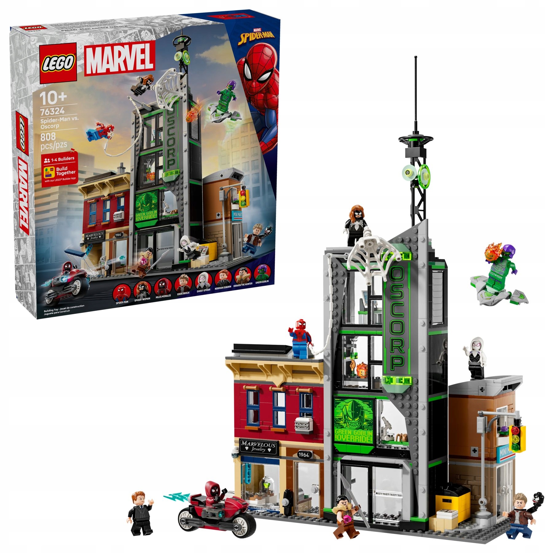 stavebnice Lego Marvel Heroes 76324 Spider-Man a Oscorp