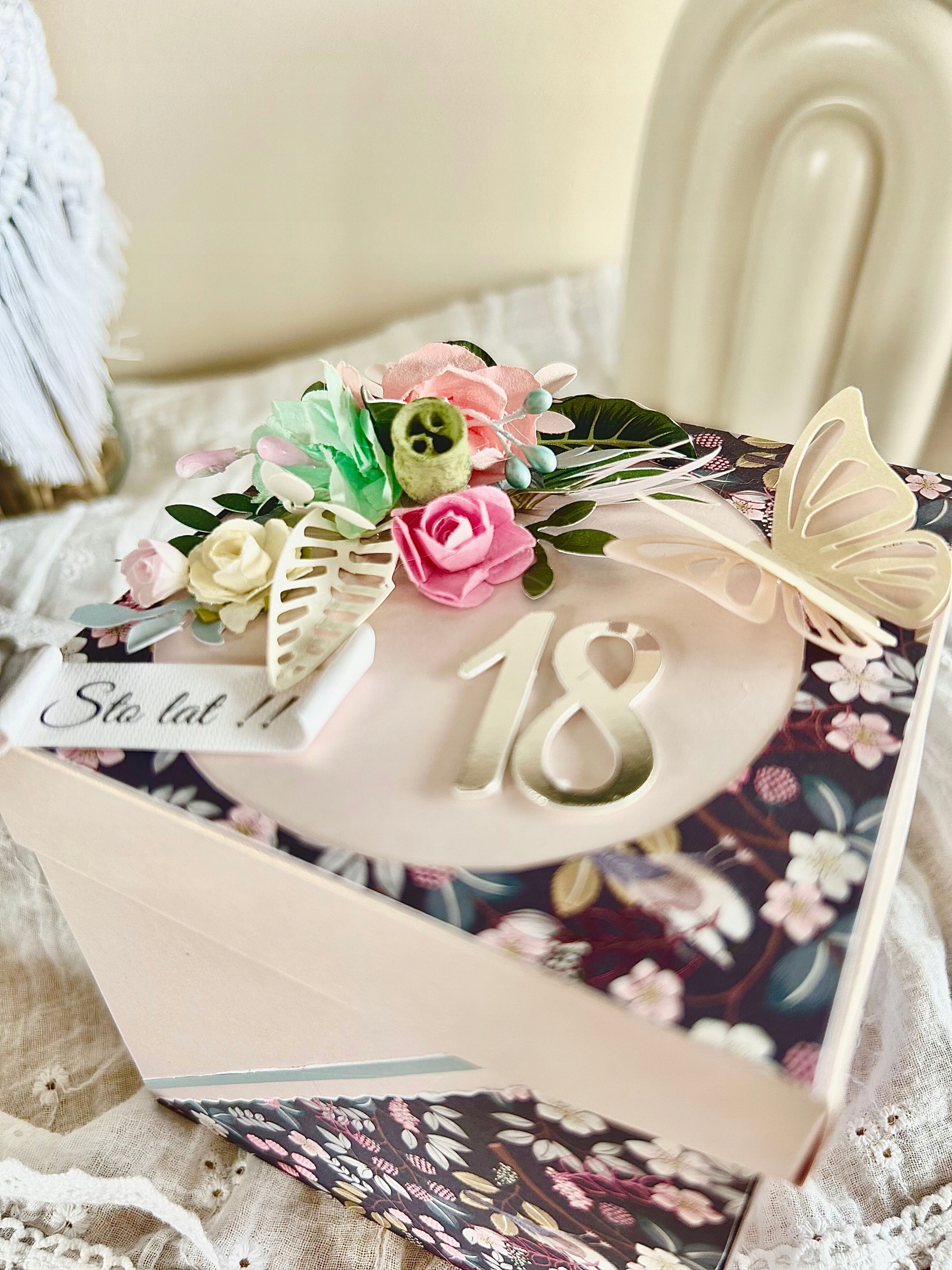 18stka * kartička k osmnáctce * exploding box * dárek 18stkový unikátní