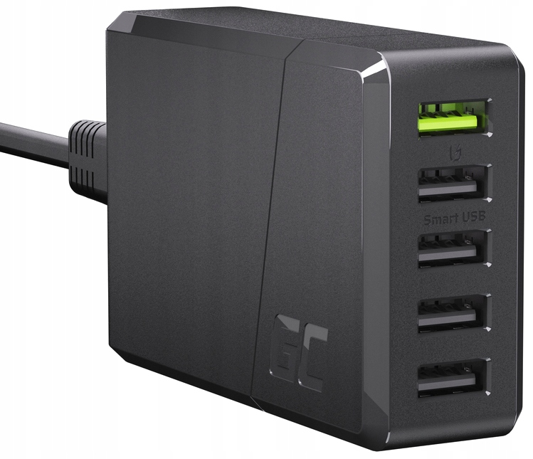ŁADOWARKA SIECIOWA SZYBKA GC 52W 5x USB 5 PORTÓW WYCISKACZ DO PASTY