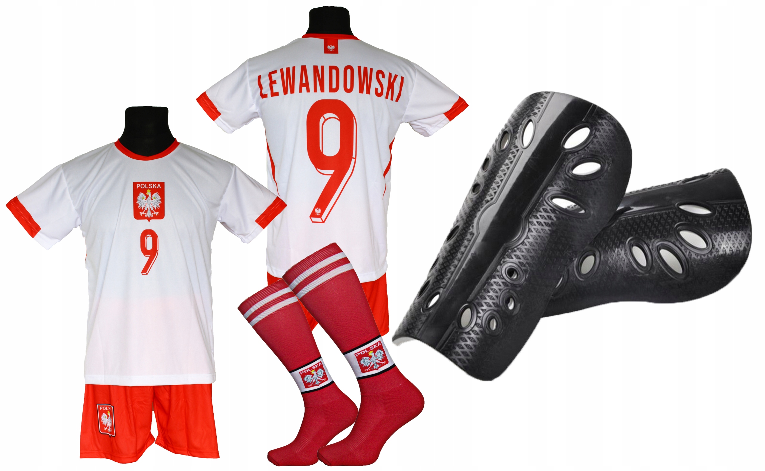 Sada fotbalového oblečení Lewandowski Polska pro mladé fanoušky velikost 158