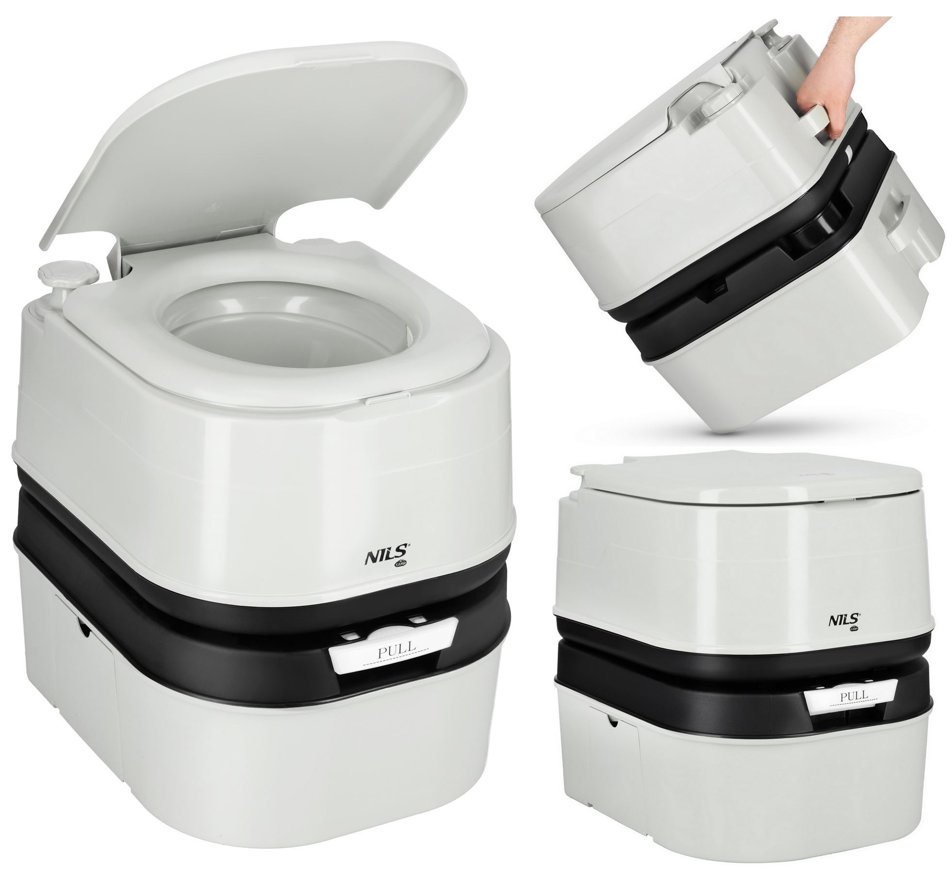 Toaleta turystyczna przenośna Nils Camp pod namiot na budowę na działkę 24L