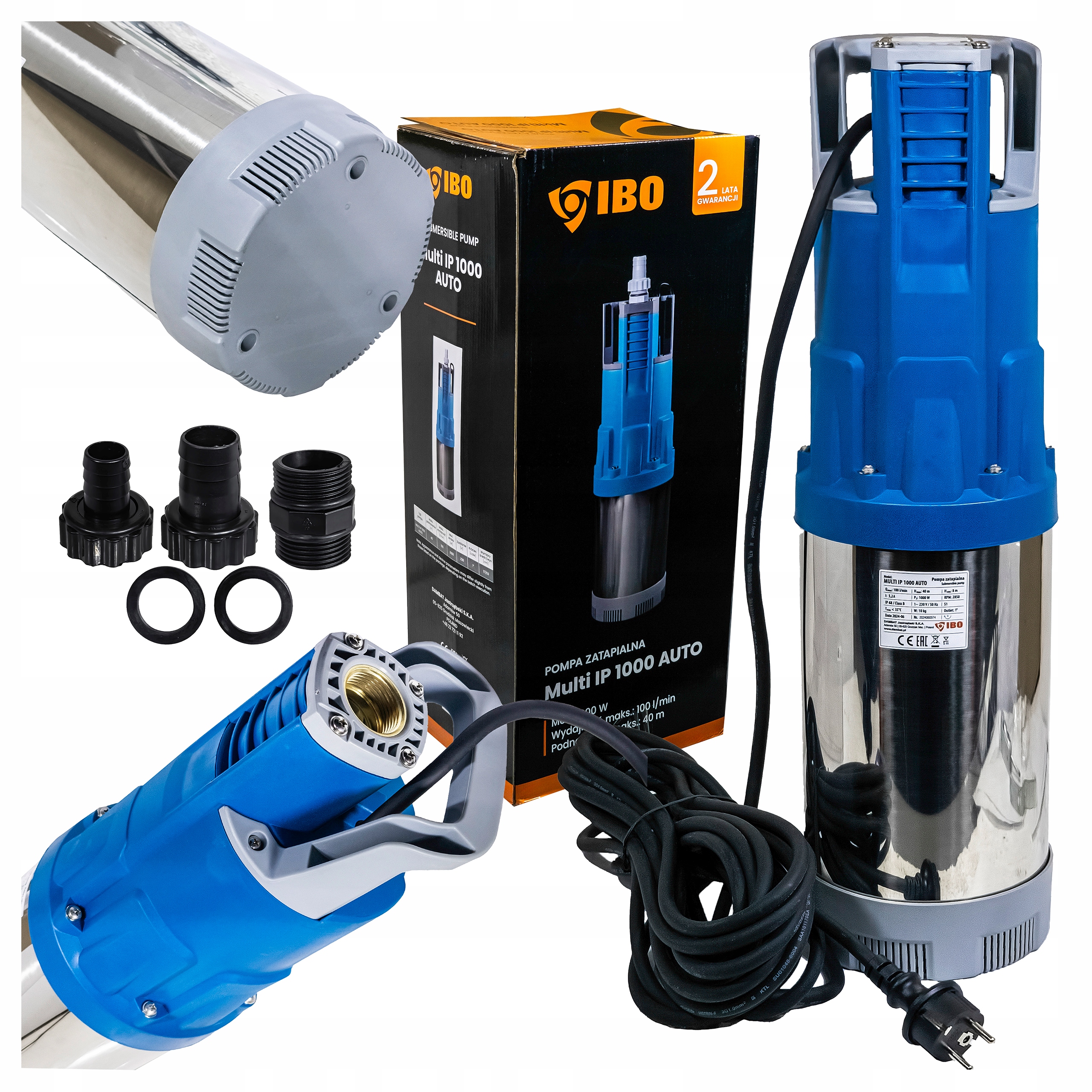 Pompa Zatapialna Automatyczna Do Wody Podlewania Nawadniania Multi Ip 1000