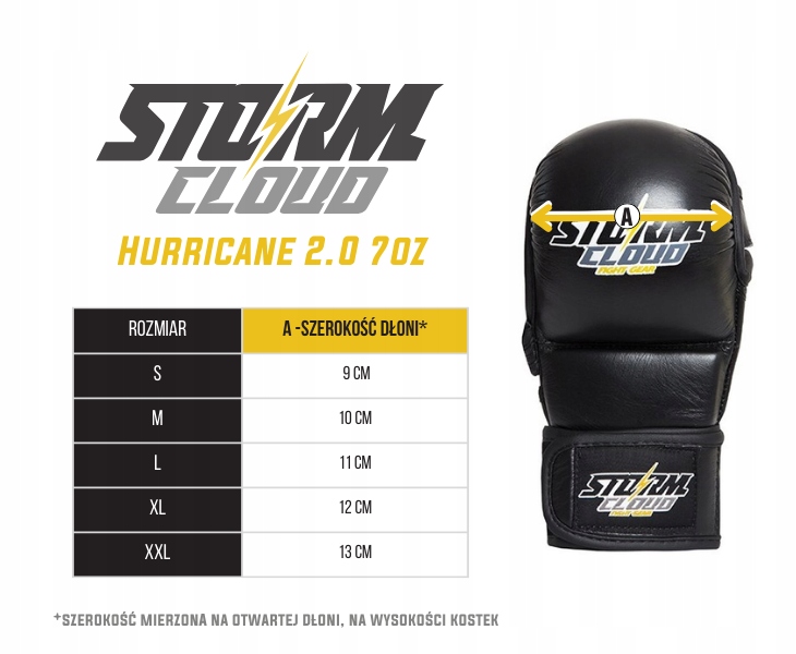 Рукавички StormCloud Hurricane 2.0 MMA 7oz S
