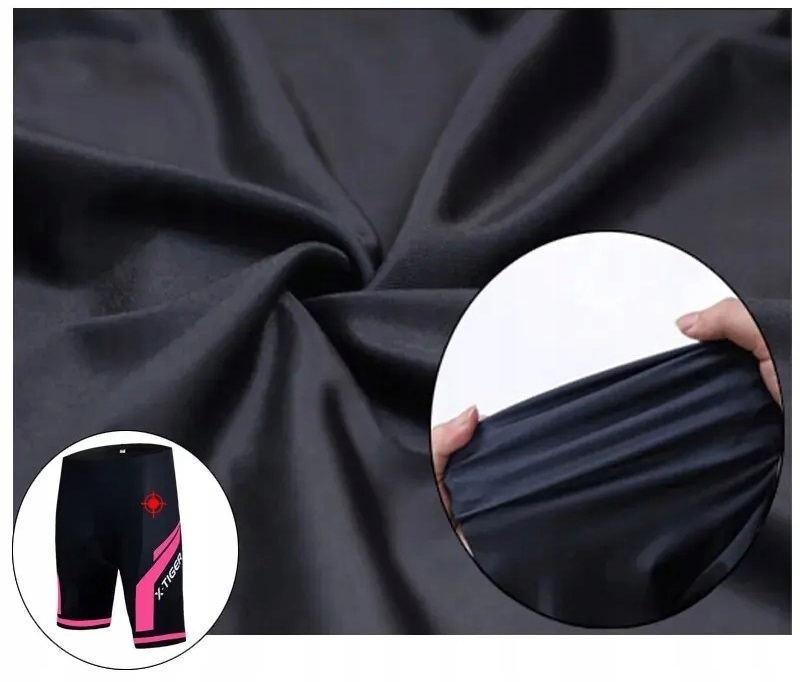 SZORTY SPODENKI ROWEROWE KOLARSKIE SPORTOWE KRÓTKIE Z WKŁDKĄ ŻELOWĄ 3D UV Rozmiar S