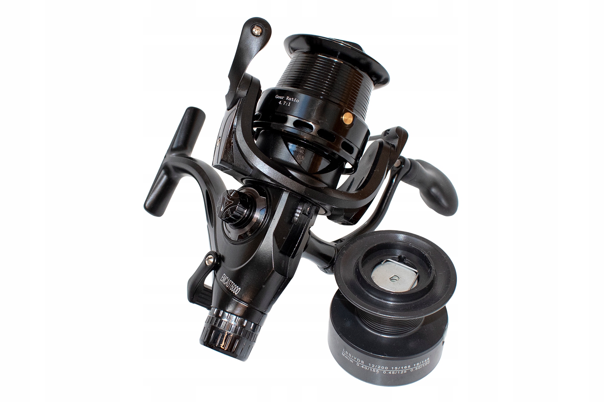 Kołowrotek z wolnym biegiem Fl Emcast 5000 Szpula Long Cast Zapasowa