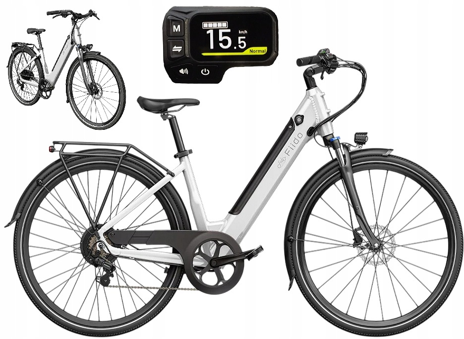 Rower elektryczny Fiido C11 28" silnik 250W bateria 500Wh white