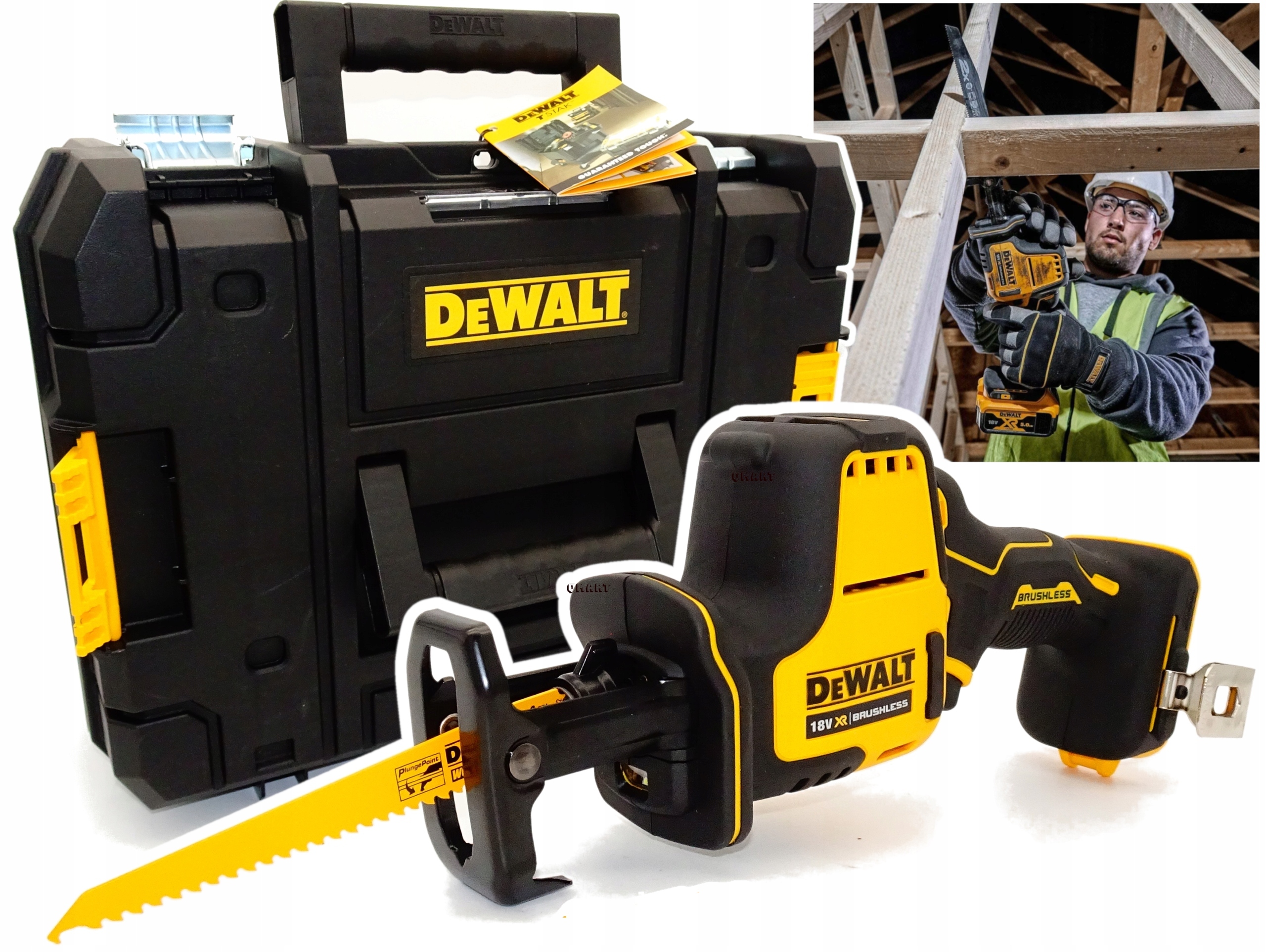 Pila ocaska DeWalt DCS369NT 18V posuvná Liška