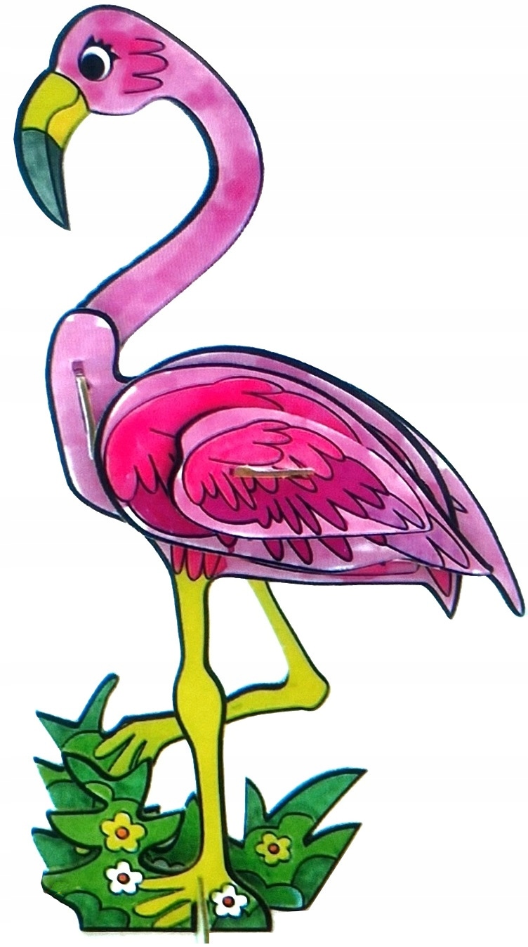 PUZZLE 3D FLAMING DO KOLOROWANIA MODEL ZRÓB TO SAM ZESTAW KREATYWNY DIY EAN (GTIN) 8711851883798