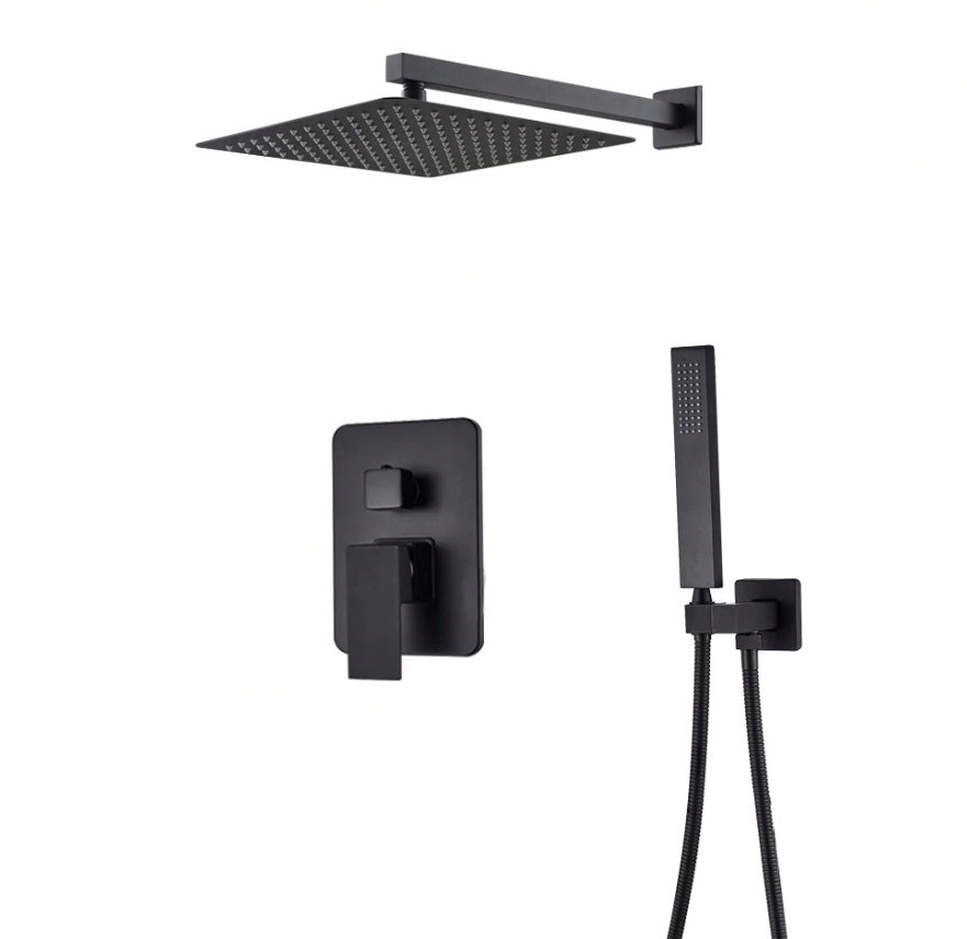 Podomietková Sada Čierna Matná Dažďová Sprcha Box