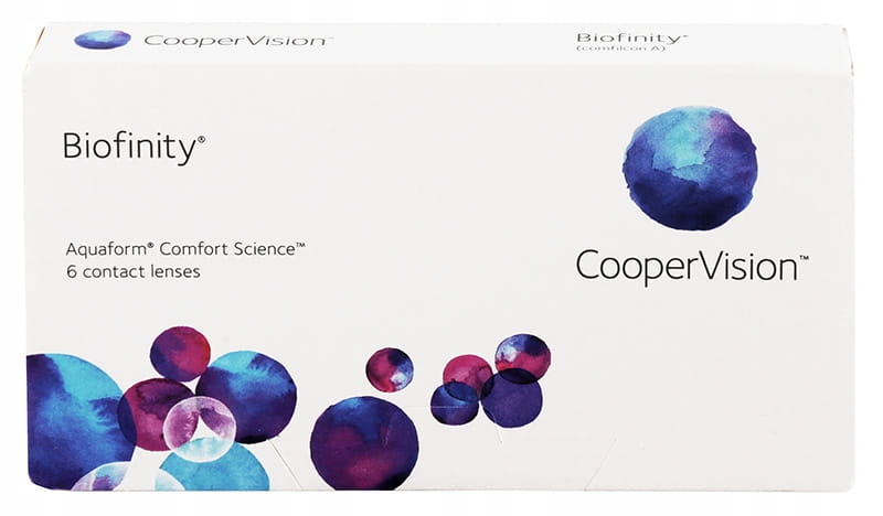 

Soczewki miesięczne Biofinity, 6 szt. -3.75