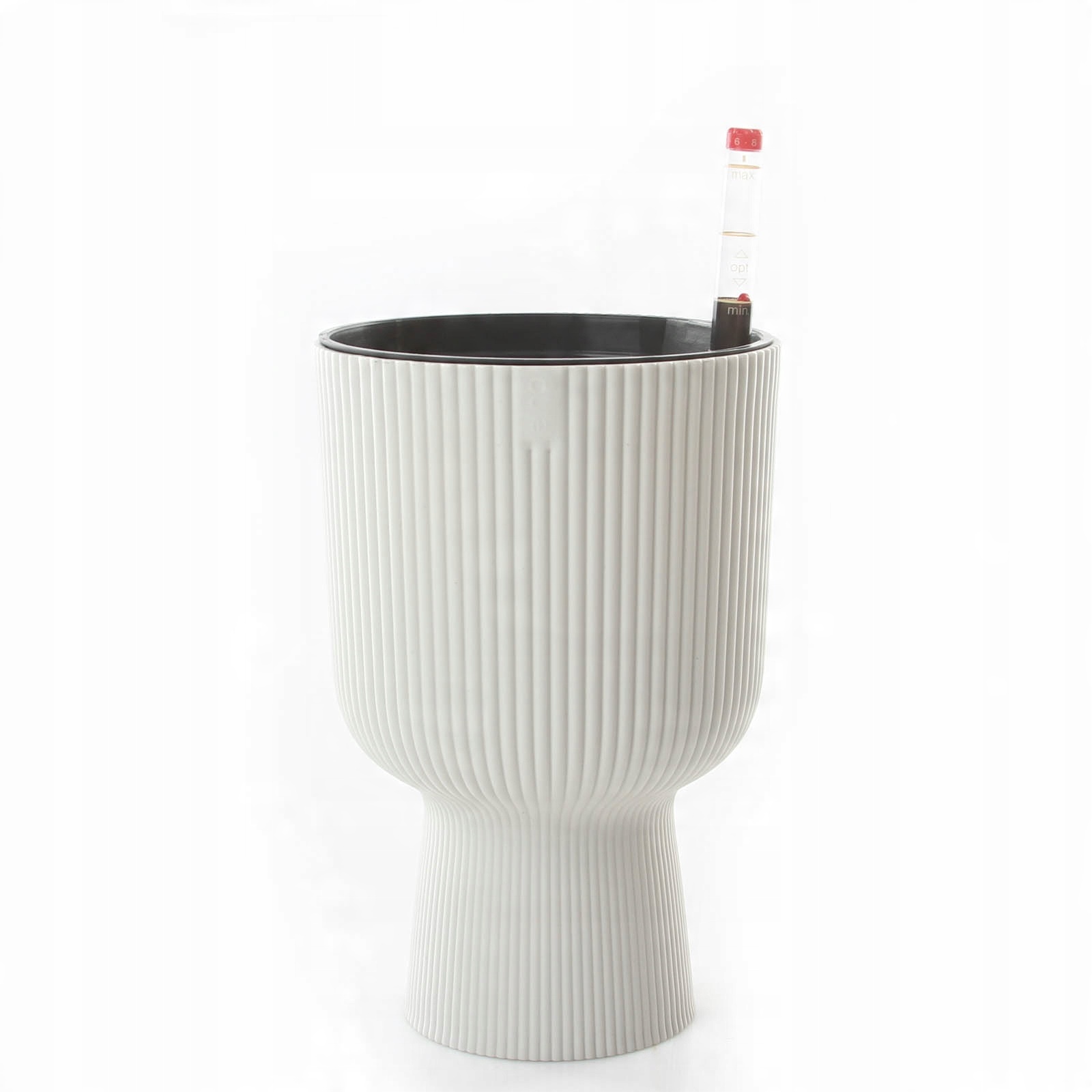 

biała doniczka na nóżce hydroponika Vibes 14/21 cm