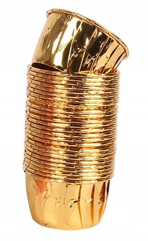 

Papilotki papierowe kubeczki Złote 50x40 mm 50 szt