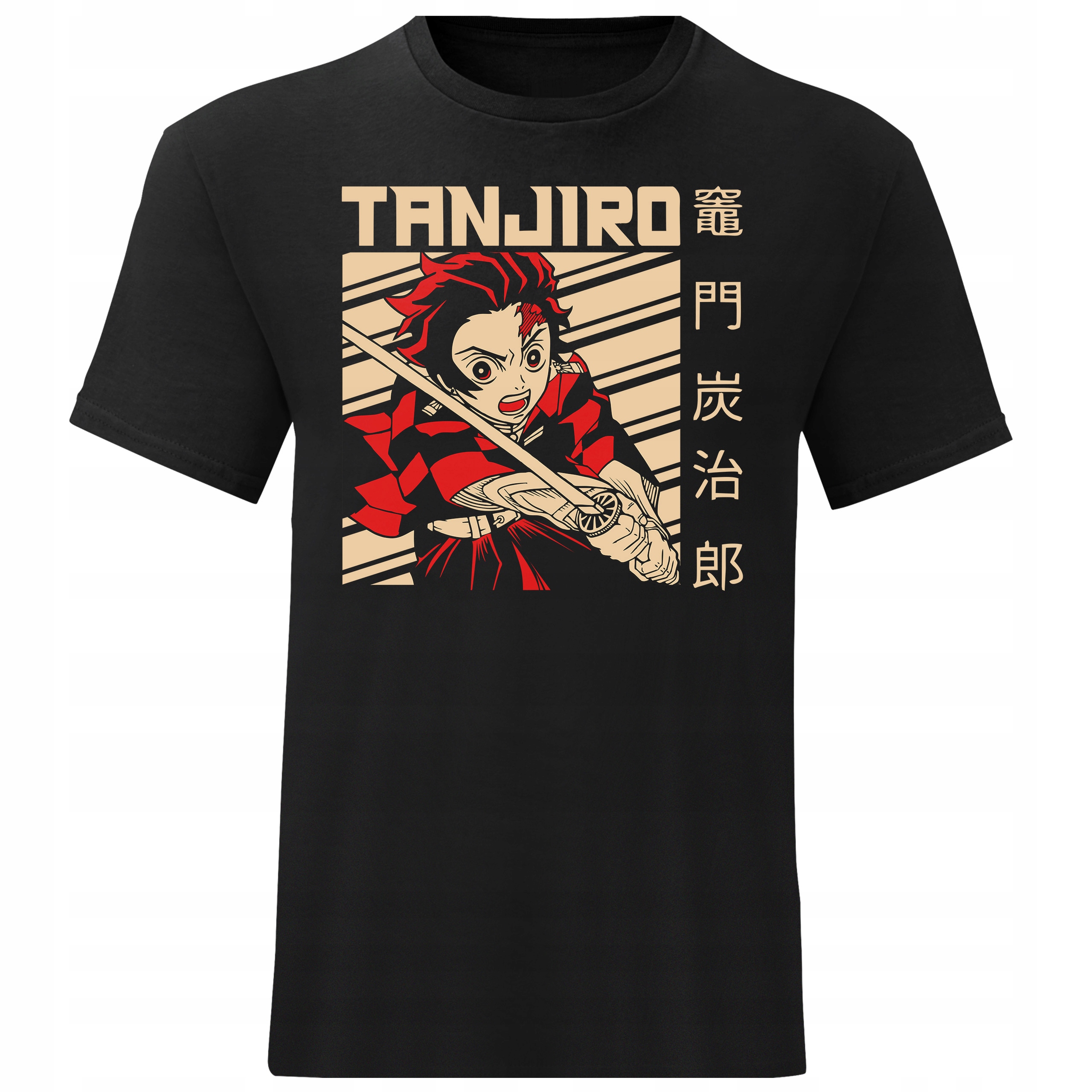 

Męski T-shirt Koszulka Demon Slayer Tanjiro R. XL