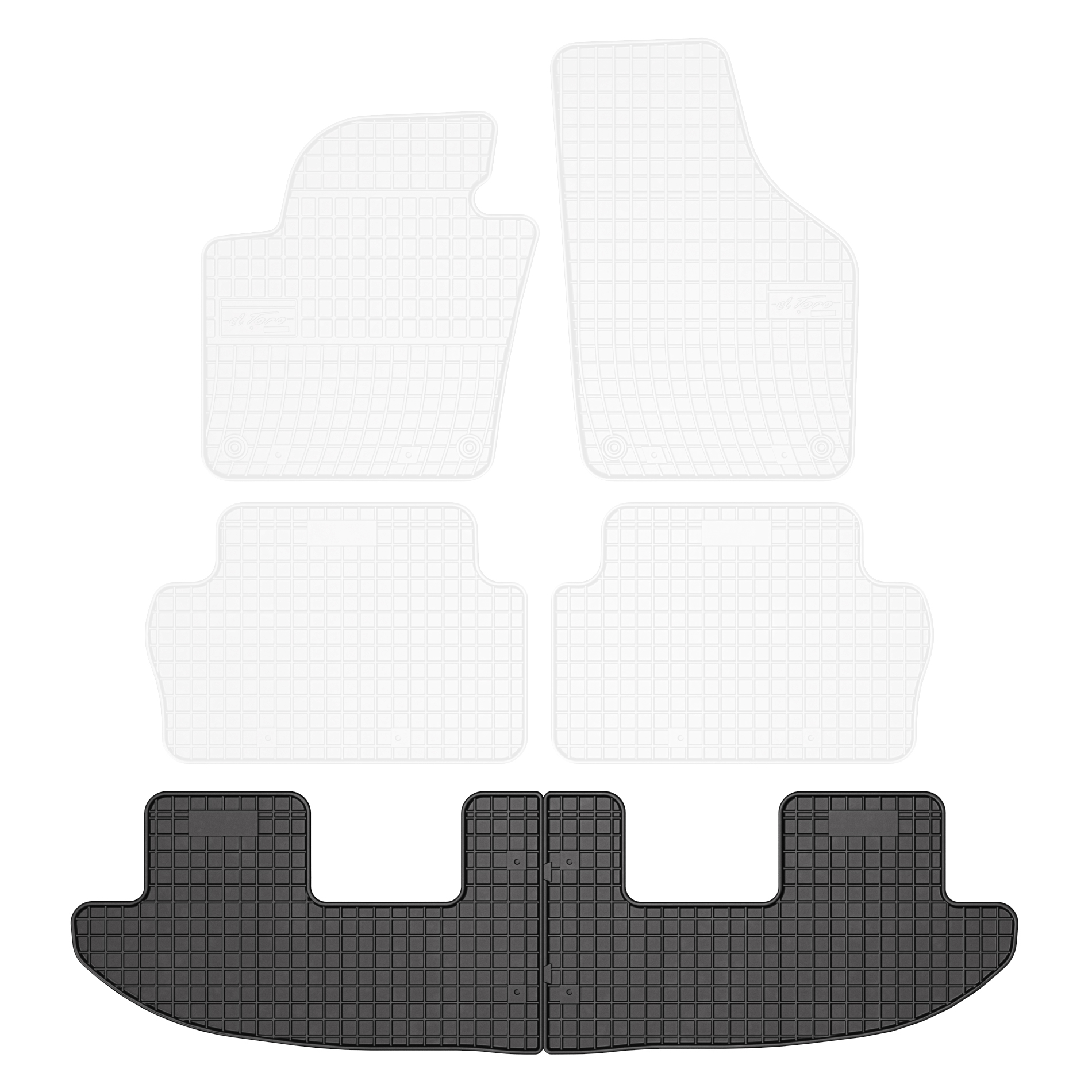 

Dywaniki gumowe ElToro do Seat Alhambra II 2010-20
