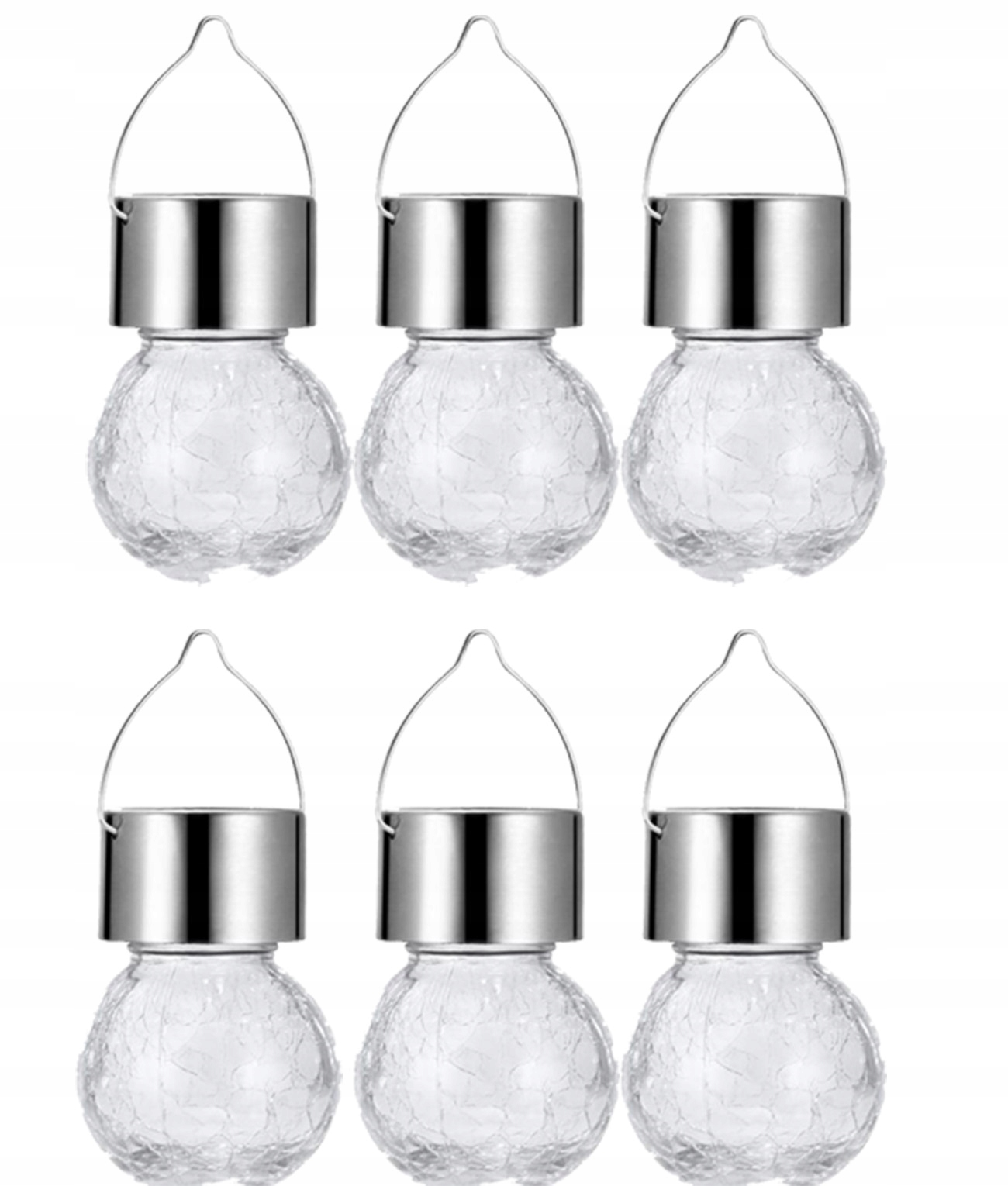 

6x Lampa Solarna Led Kulka Latarenka Wisząca