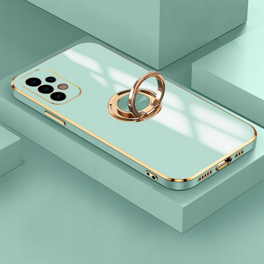 Etui do Samsung A32 4G SILICONE GLAMOUR + RING Typ plecki