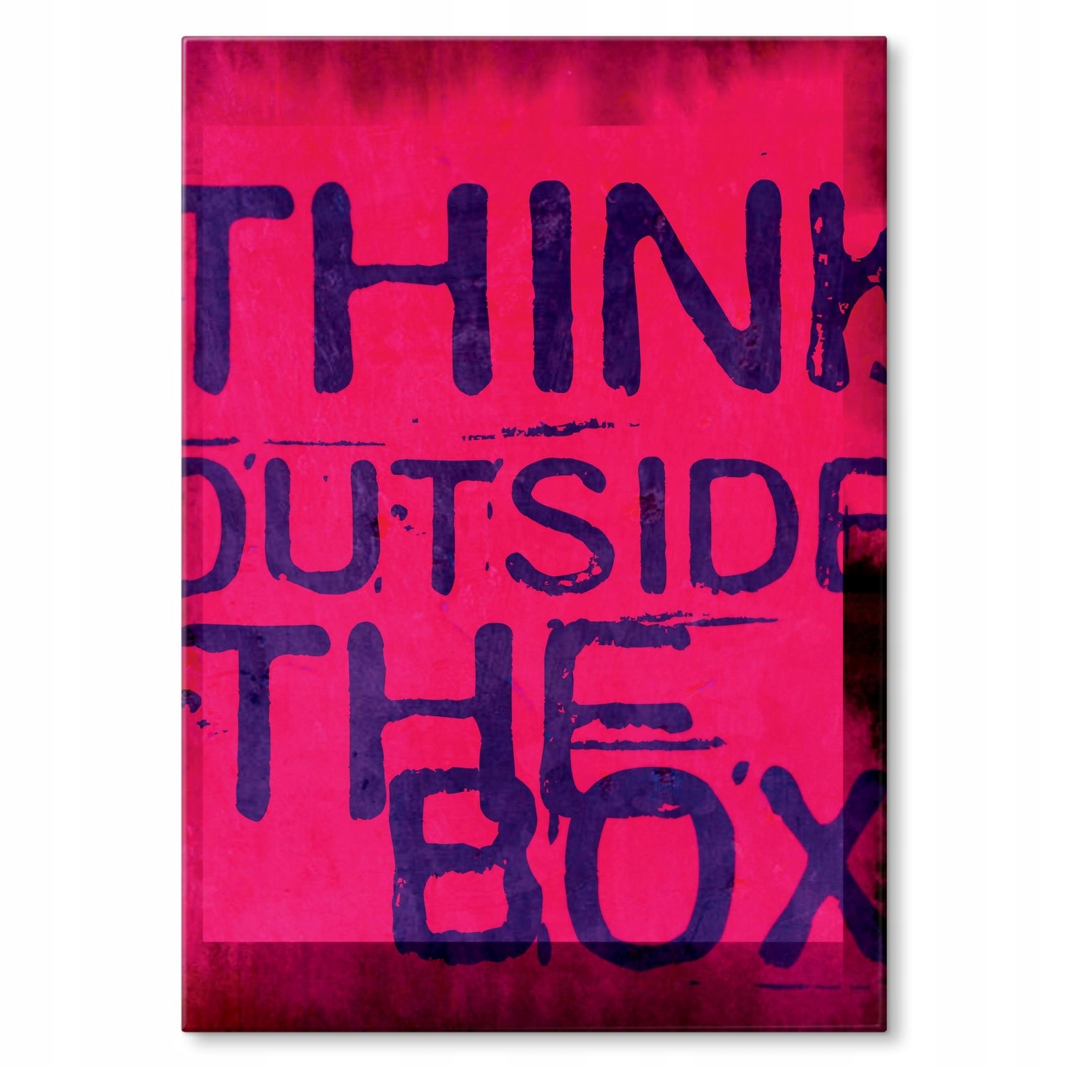 Kovový plakát Think Outside Dárek 42 x 59 cm