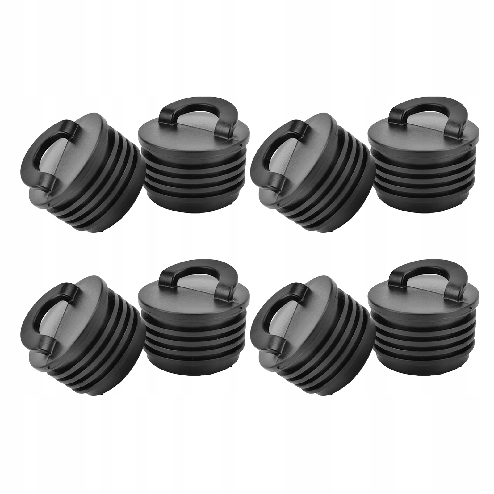 8Pcs Universal Black Kayak Scupper Plugs Leakproof Boat Drain Stoppers