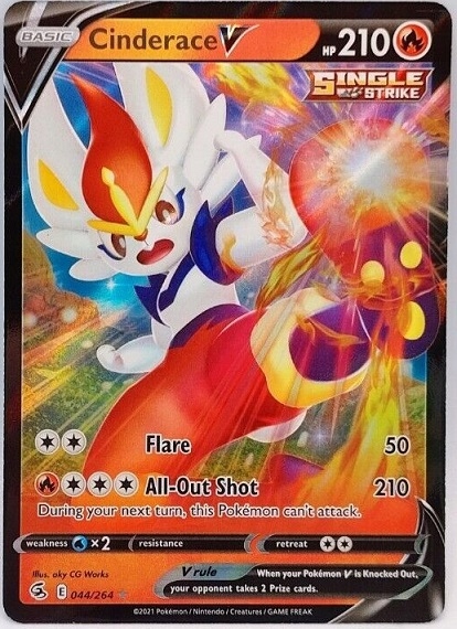 Karta Pokemon TCG Cinderace V (044/264) Single Strike