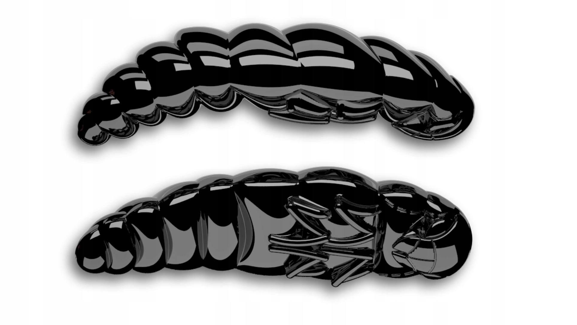 Guma Libra Lures Largo 3.5cm, 040 black 10szt kryl