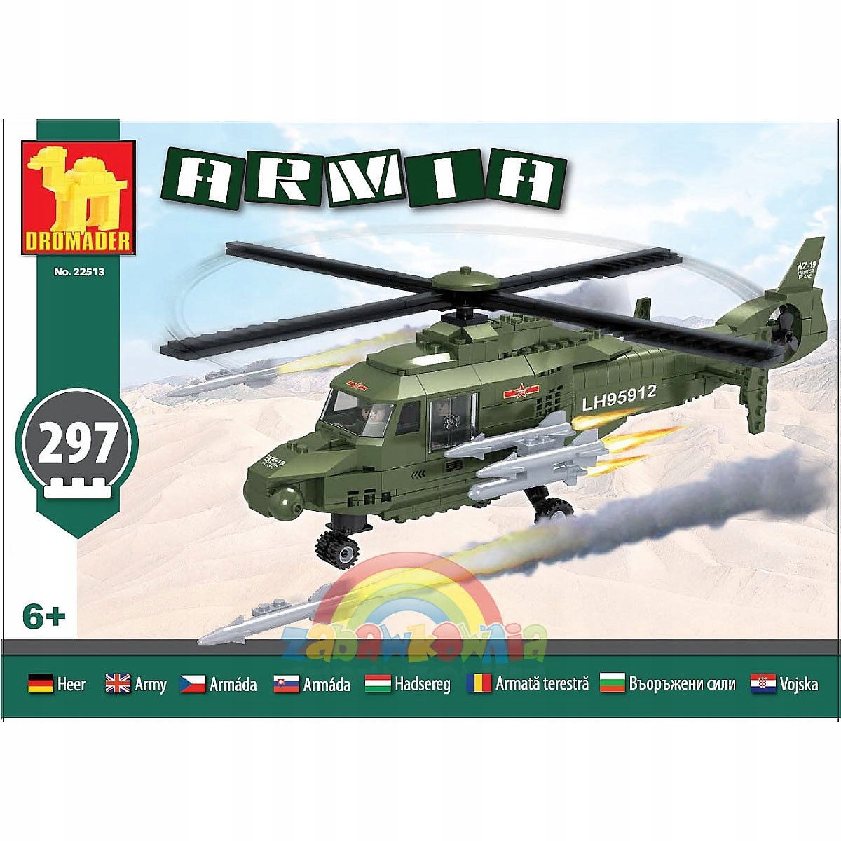 

225133 Dromader Klocki Armia Helikopter 297 El