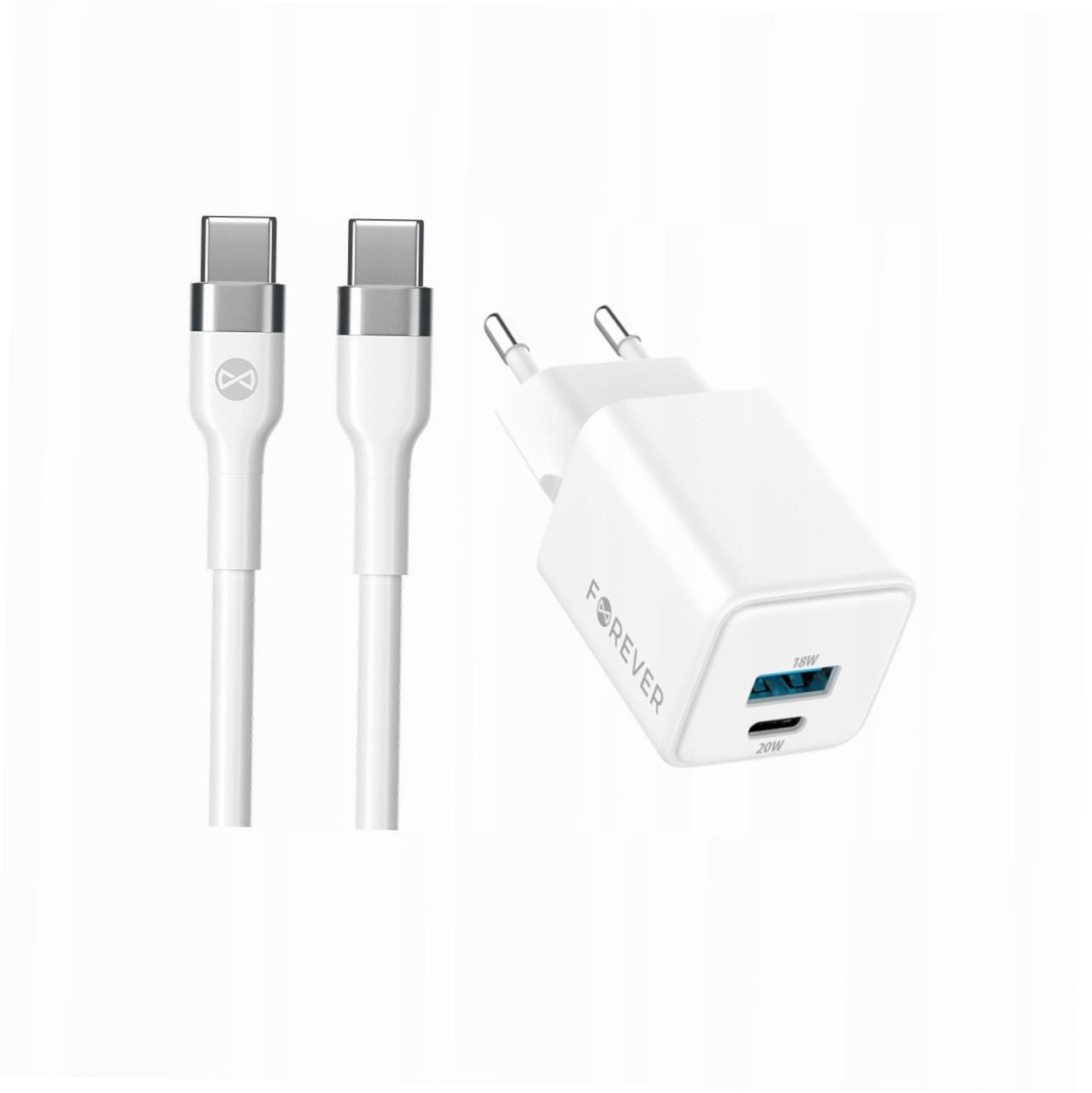Szybka ładowarka GaN 20W 2 wejścia długim z kablem 2m do Xiaomi 14 Ultra