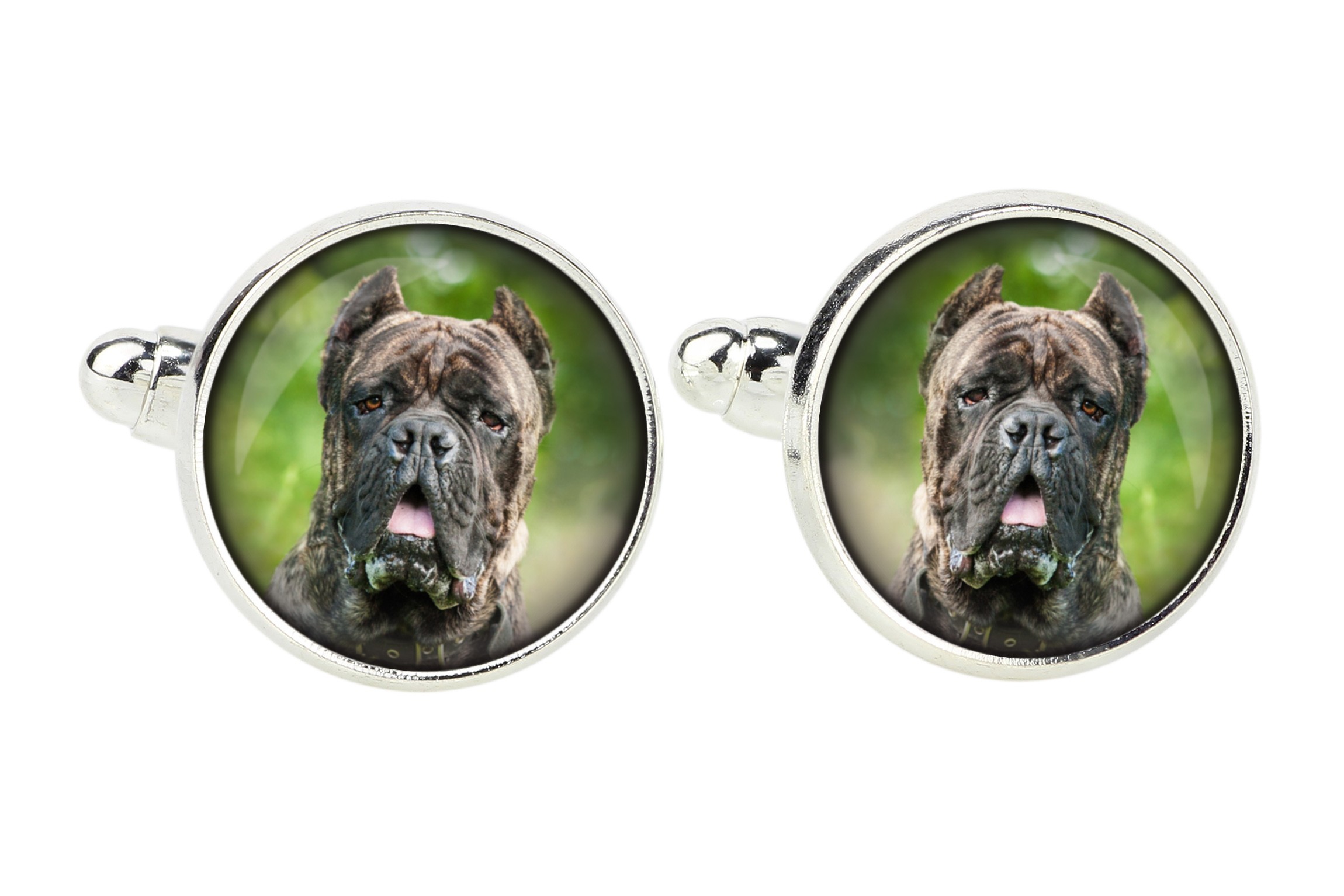 

Cane Corso Spinki do mankietów z Twoim zdjęciem