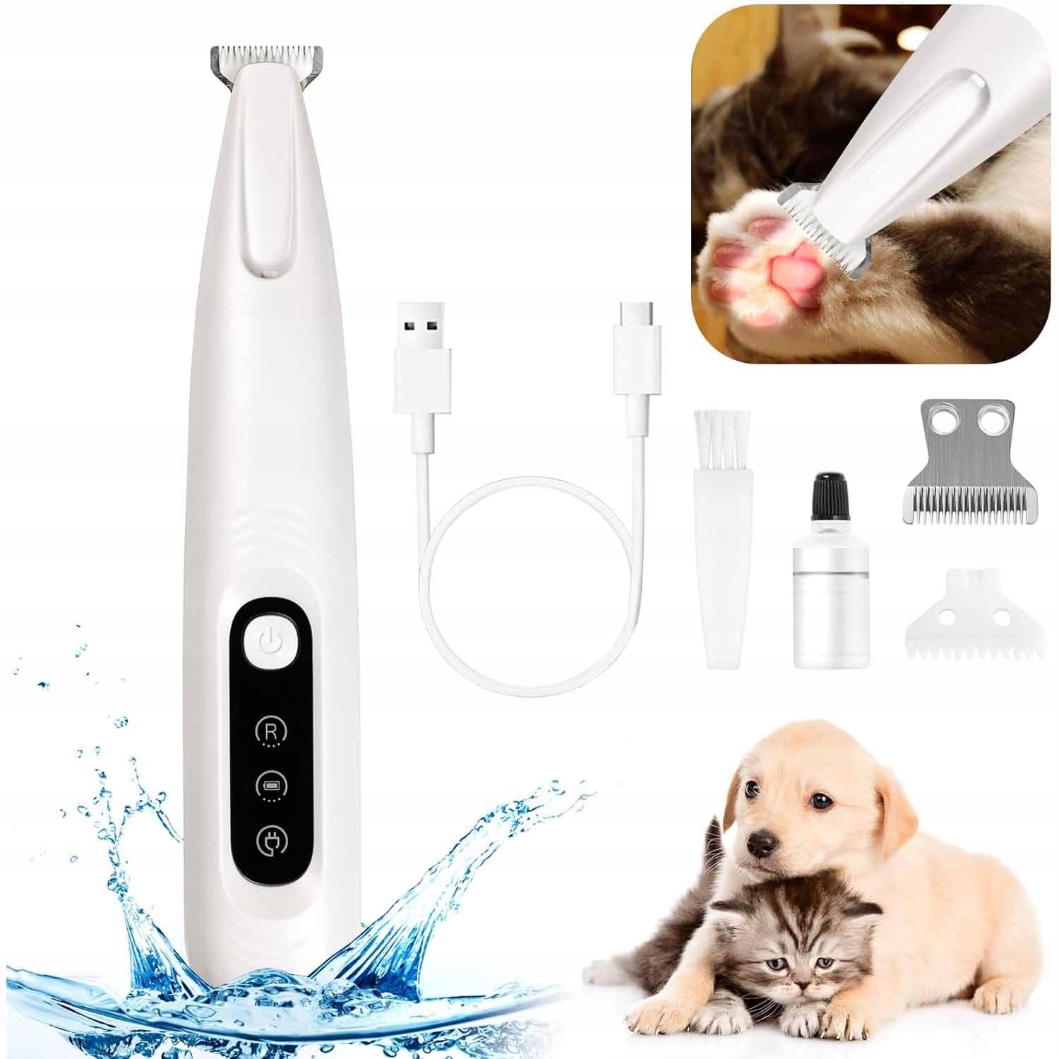 Zastřihovač Psů Pro Kočky A Zvířata, Tichý Led Zastřihovač Akumulátor